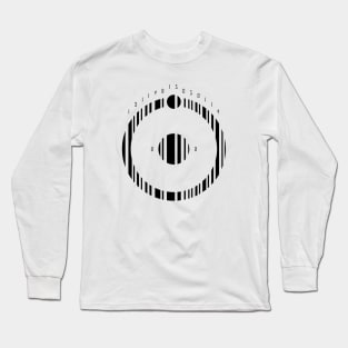 Dr Manhattan Bar Code (BLACK) Long Sleeve T-Shirt